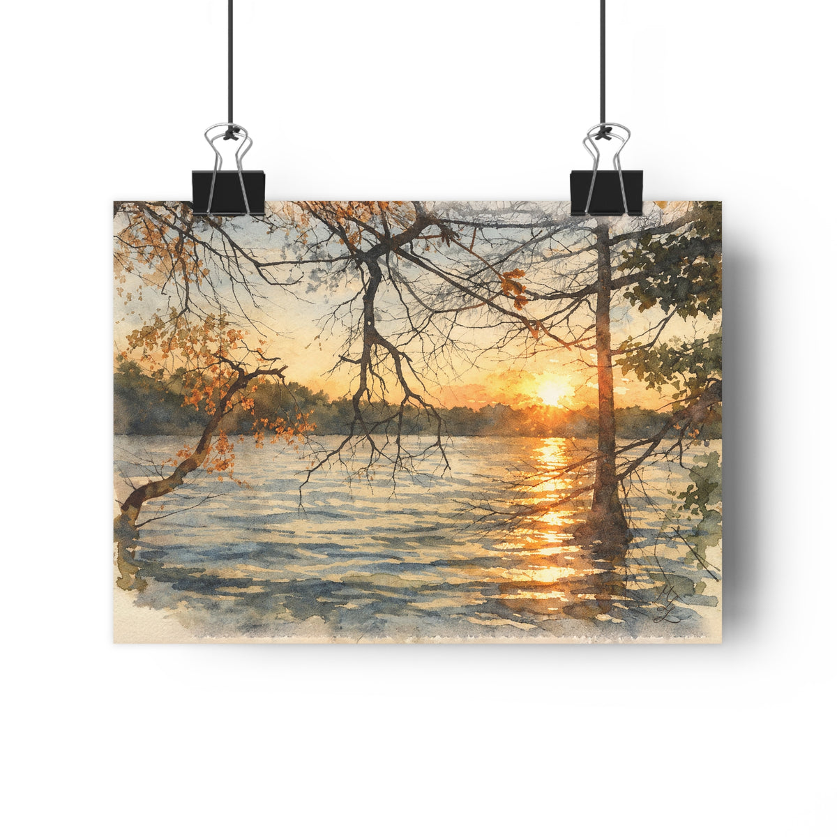 Last Light, Watercolor Art Print