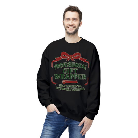 Professional Gift Wrapper - Cozy Crewneck Sweatshirt