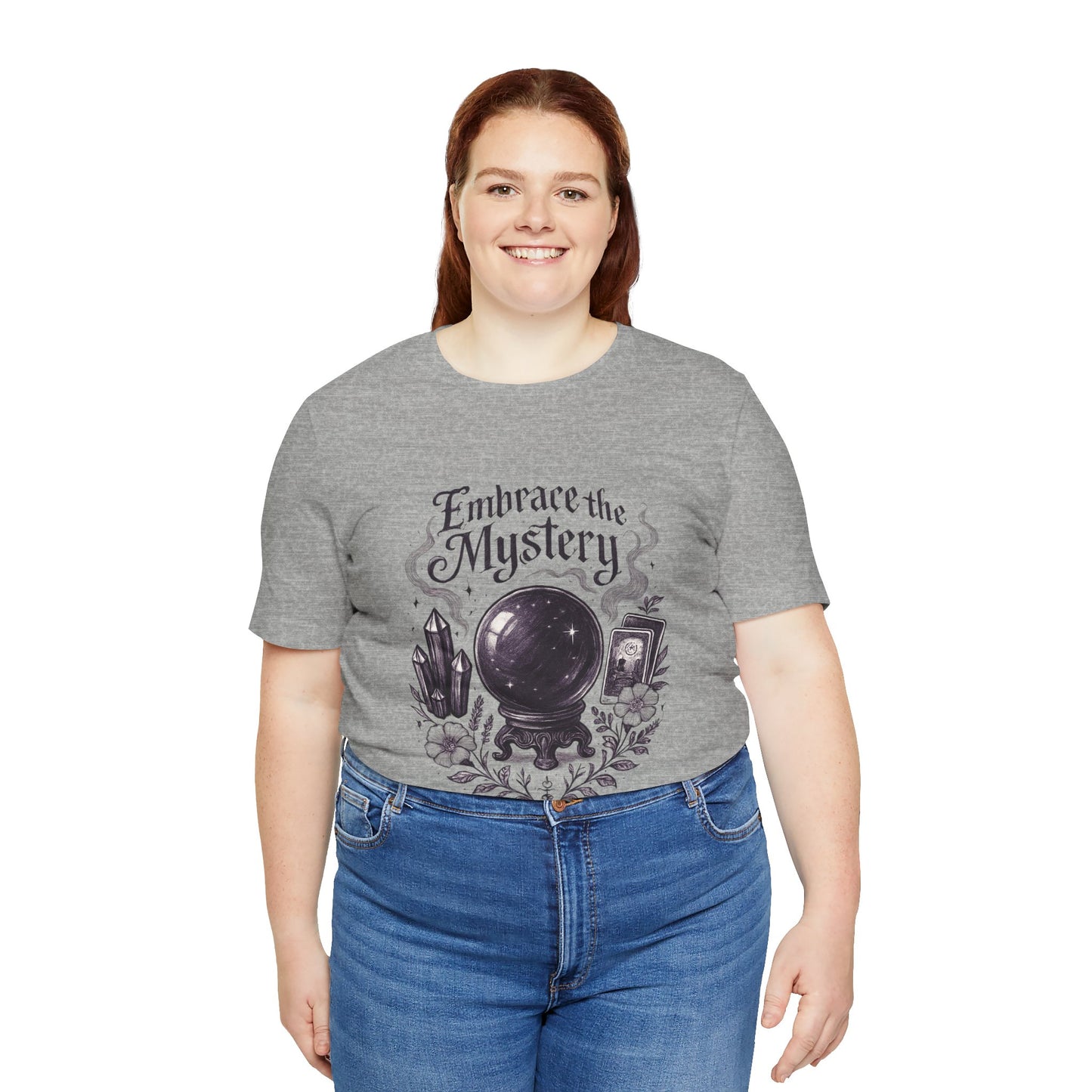 Embrace the Mystery Unisex Jersey Short Sleeve Tee