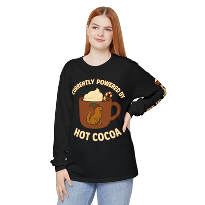 Powered by Cocoa - Long Sleeve Holiday Shirt