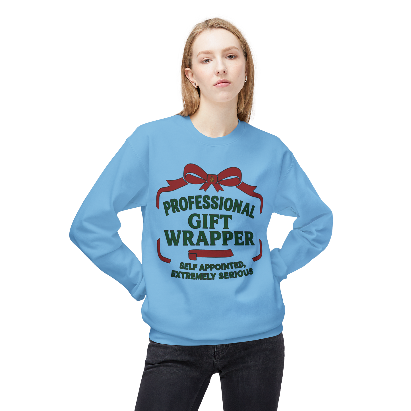 Professional Gift Wrapper - Cozy Crewneck Sweatshirt